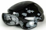 Polished Snowflake Obsidian Turtle - California #331615-1